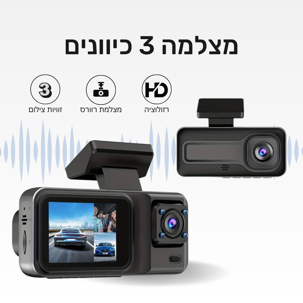 מצלמת דרך 3 כיוונים